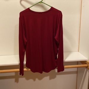 Christmas burgundy long sleeve tshirt